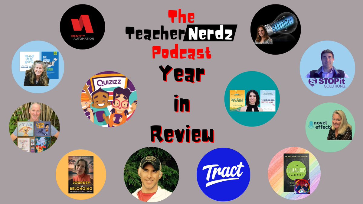 New episode, #TeacherNerdz year in review. Joe & Ron chat about some of the years past episodes!
SO MANY amazing guests!
#EduPodcasts #teachertwitter #edutwitter 

THANK YOU, EVERYONE!

Listen to the year in review here:
podcasts.apple.com/us/podcast/epi…