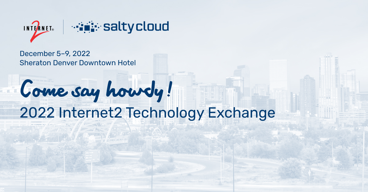We're back in Denver for <a href="/Internet2/">Internet2</a> #TechEX22 and are excited to connect with all of you. Come say howdy!