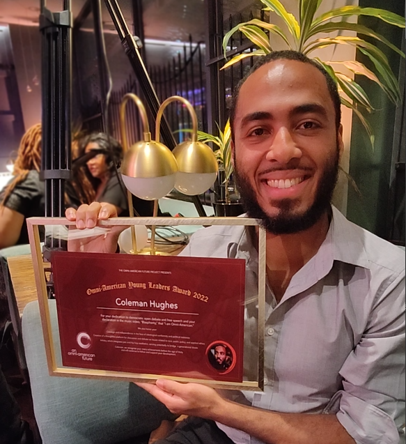 Coleman Hughes on Twitter "I'm honored to receive the Omni American