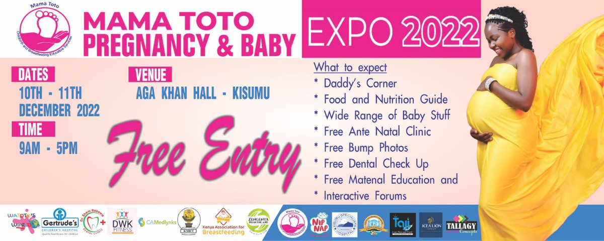 Kmet_Kenya's tweet photo. We will be part of the Mama Toto Pregnancy&amp; Baby Expo 2022.
10th &amp; 11th Dec at the AGA KHAN HALL-KISUMU. 
See the poster for more details...Remember it will be FREE!
#mamatotopregnancyandbabyexpo 
#mamatotoexpo 
#kisumupregnancyaffair https://t.co/huESbvQCOk