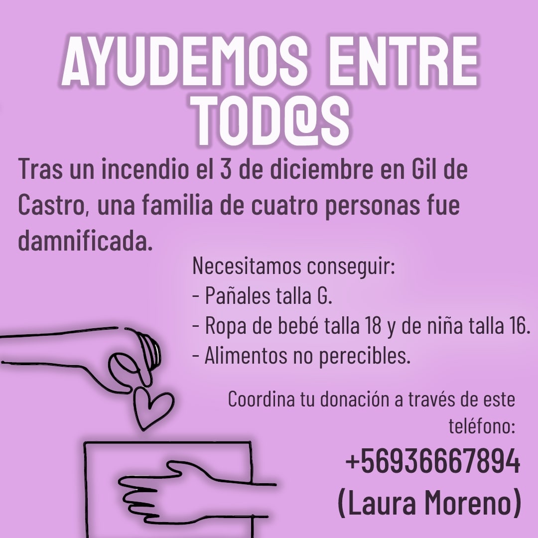 Javireyesj's tweet photo. Hola! El pasado sábado una familia de #LoEspejo fue afectada por un incendio, por lo que estamos ayudando a gestionar ayuda. Actualmente, se necesitan pañales talla G, ropa de niña talla 16, de bebé talla 18 y alimentos no perecibles. https://t.co/FLjQuBObBQ