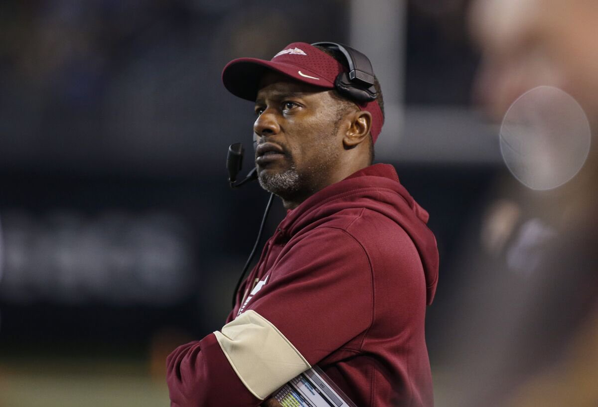CUBarstool's tweet photo. Former Florida State and FAU head coach Willie Taggart is expected to join Coach Prime’s staff at CU per @on3 https://t.co/hRWP4HH9oM