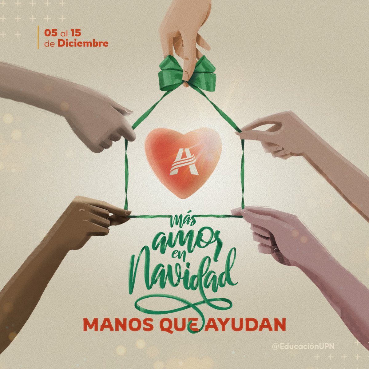 🌟 ¡Navidad, época para compartir! 🥰 Por eso iniciamos la campaña: 🎄 Más amor en Navidad #ManosQueAyudan 🤝❤️. 
Del 05 al 15 de diciembre toda nuestra comunidad educativa se movilizará para poner en práctica obras de amor en el prójimo,

#Navidad #MásAmorEnNavidad #Solidaridad