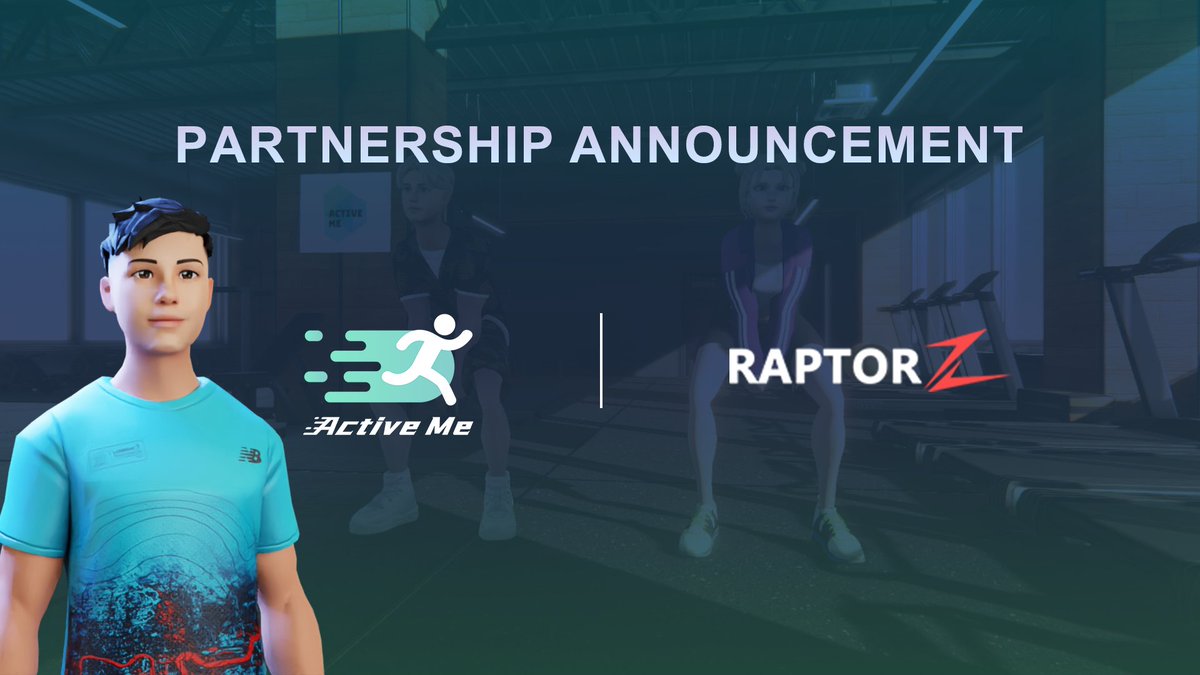 🏋️Welcome our new friends #Raptor 
A leading investment firm helping #ActiveMe bring a healthier lifestyle to everyone.

#NFTMarketplace #SocialFi