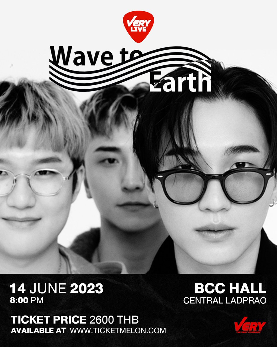 VERYRADIO's tweet photo. คอนเสิร์ตเดี่ยวครั้งแรกของ WAVE TO EARTH ในกรุงเทพ เจอกัน 14 มิถุนายน 2023

ซื้อบัตรได้แล้วที่ : 
🎟https://t.co/P1lhdCO2V3
บัตรราคา : 2,600 บาท
วันแสดง : 14 มิถุนายน 2566
สถานที่ : BCC Hall , Central Ladprao
ประตูเปิด : 6:00 pm
เวลาโชว์ : 8:00 pm 

#VERYLIVE #VERYLIVEWAVETOEARTH https://t.co/TM16IAPqTF