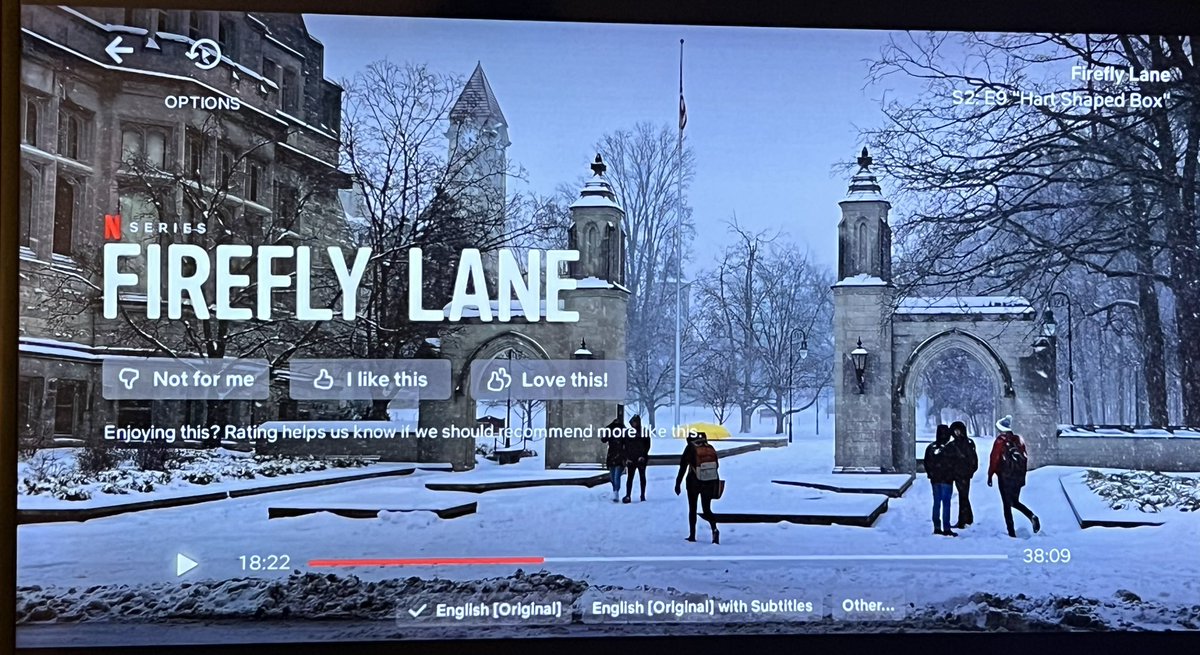 njhoosierLisa's tweet photo. bloomington or seattle? #FireflyLane #SampleGates #Hoosiers @IndianaUniv https://t.co/NAaraYmZX6