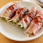 韓国風おつまみを手軽に楽しむ!「甘辛生ハムきゅうり」。