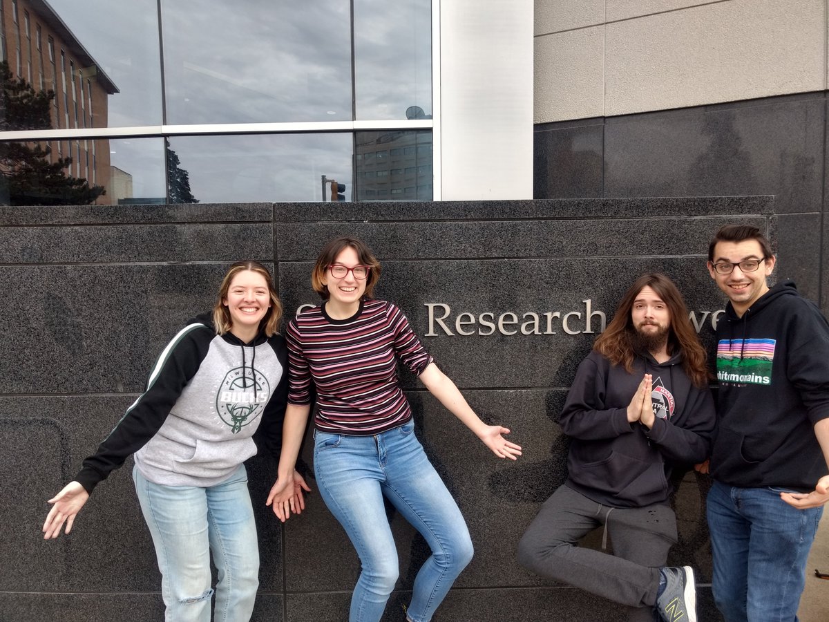 Martell_Group's tweet photo. Looking forward to research with our newest labmates: Leslie, Lizzy, Eli, and Zach! Welcome to the Martell Group! https://t.co/4HOeEkY45s