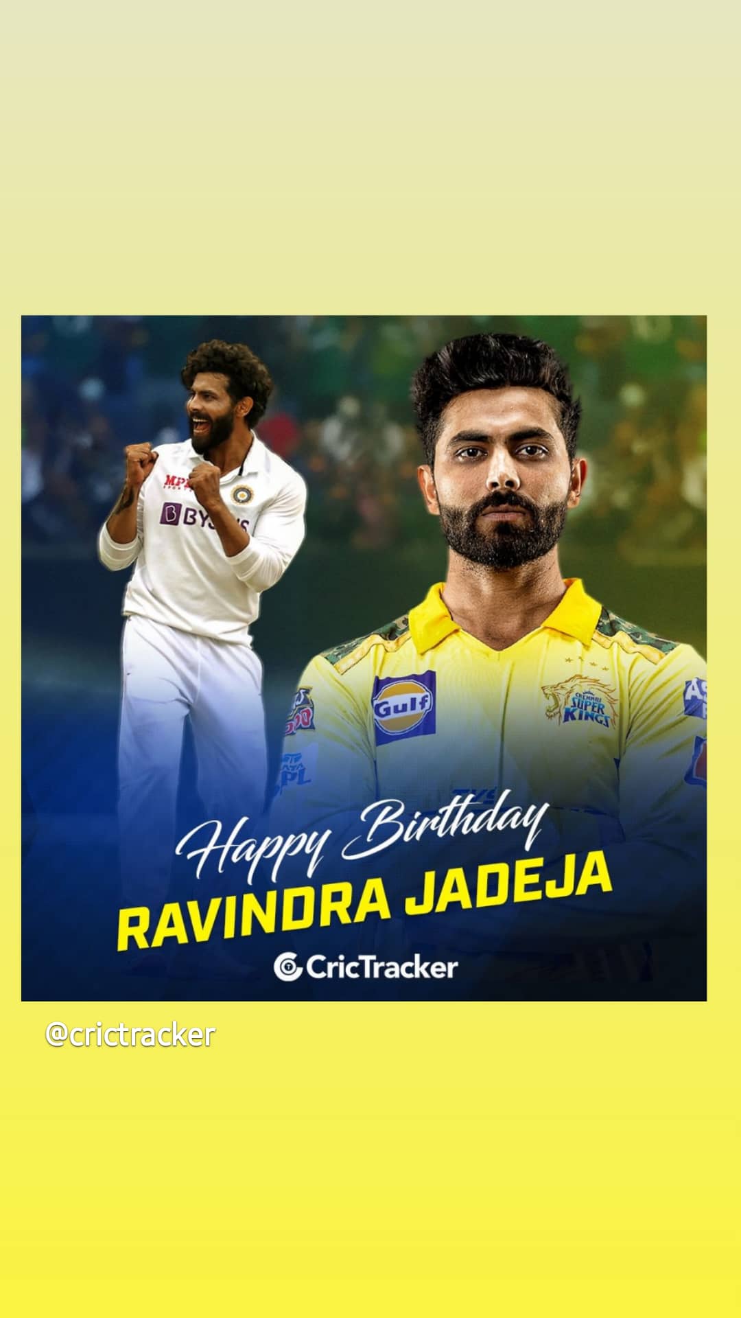  happy birthday Ravindra jadeja  