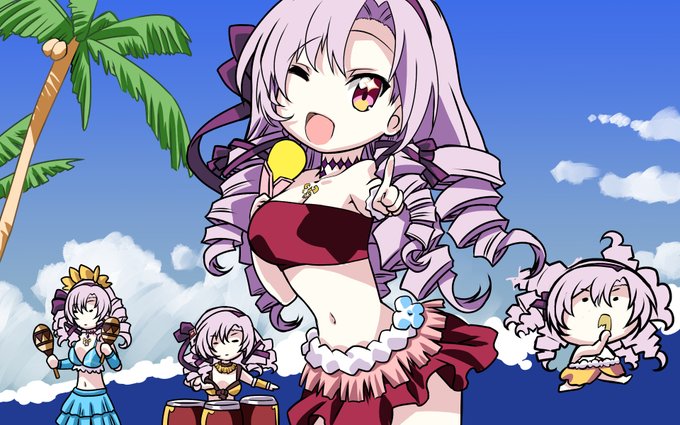 #今年も残りわずかなので今年一番伸びた絵を貼る見た絵描きさんも強制でやる見ちゃった以上はペタリ。これかな…てーきゅうOP絵風で壱百満天原サロメ嬢「メニメニマニマニ」#サロメ百万展 