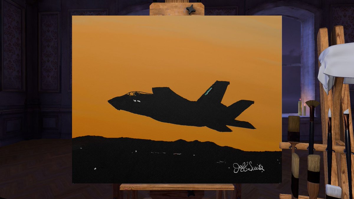 BeyondRealityG1's tweet photo. Painted a memory I have from my days in the U.S.M.C. today in VR using @Vermillionvr #VRArtist #Metaquest2 #NFT #VirtualReality https://t.co/RgZ4dKfug0