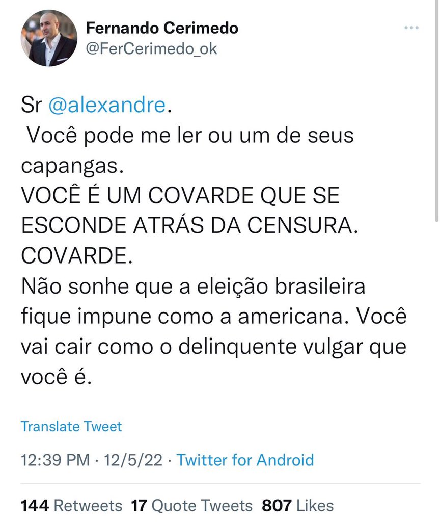ricardomartinpr's tweet photo. Rapaiz o Hermano tá doidão mesmo partiu pra dentro do Xandão com tudo! 
Gracias Hermano https://t.co/Ca4nLLhgjL