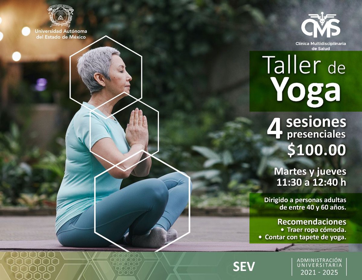 CMSUAEMex's tweet photo. Conoce los talleres que ofrecemos para mejorar la calidad de vida de las personas adultas mayores.
#SomosCMSUAEMéx     
#SomosUAEMéx https://t.co/puGxuzV9cb