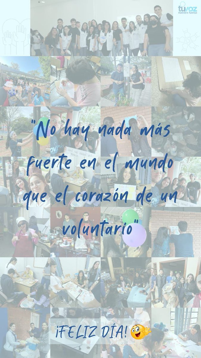 TVNFPUNA's tweet photo. 📌 5 de Diciembre | Día Internacional de los Voluntarios*
Cada 5 de Diciembre, recordamos internacionalmente el Día de los Voluntarios.
Desde TVNF, instamos al voluntariado, desde un lugar de solidaridad y compromiso, todos somos capaces de lograr el cambio. 🫶🏻
#TVNF https://t.co/T720T4ocBD