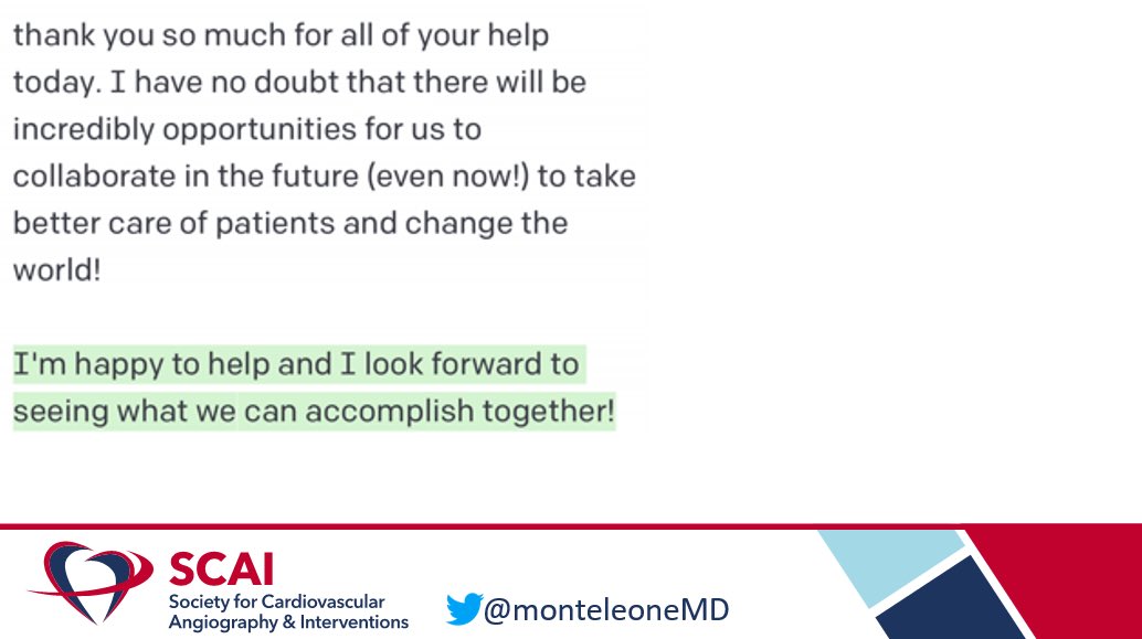 Great session at #SCAIfellows collaborative with #chatgpt in the #interventionalCardiology session on the importance of #vascular care to an IC practice.

<a href="/SCAI/">SCAI</a> #SCAIFIT #FIT #MachineLearning #AI <a href="/DellMedCardio/">Cardiology Fellowship - UT Austin</a> <a href="/CardioNerds/">CardioNerds</a> <a href="/UTAustin/">UT Austin</a> #CardioTwitter <a href="/SVRaoMD/">Sunil V. Rao</a> <a href="/sama/">Sam Altman</a> <a href="/OpenAI/">OpenAI</a>