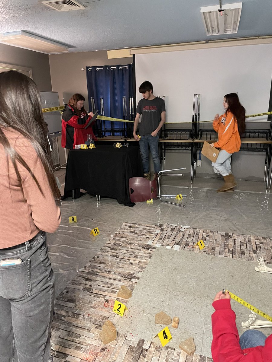 An awesome day of Photographing, Sketching, Measuring, Identifying Evidence, and Processing Crime Scenes. Next Step:  Solve the case! Super proud of these guys.