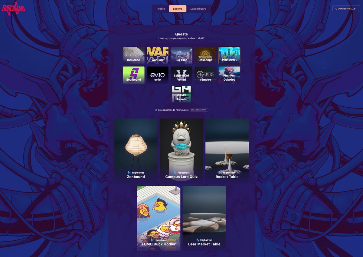 Head to soulbound.gg to earn M-XP for being a FOMO Duck #hodler along with other opportunities from playing <a href="/highstreetworld/">Highstreet</a> 🎮🪩

#digitalownership #NFT #Web3 #gaming