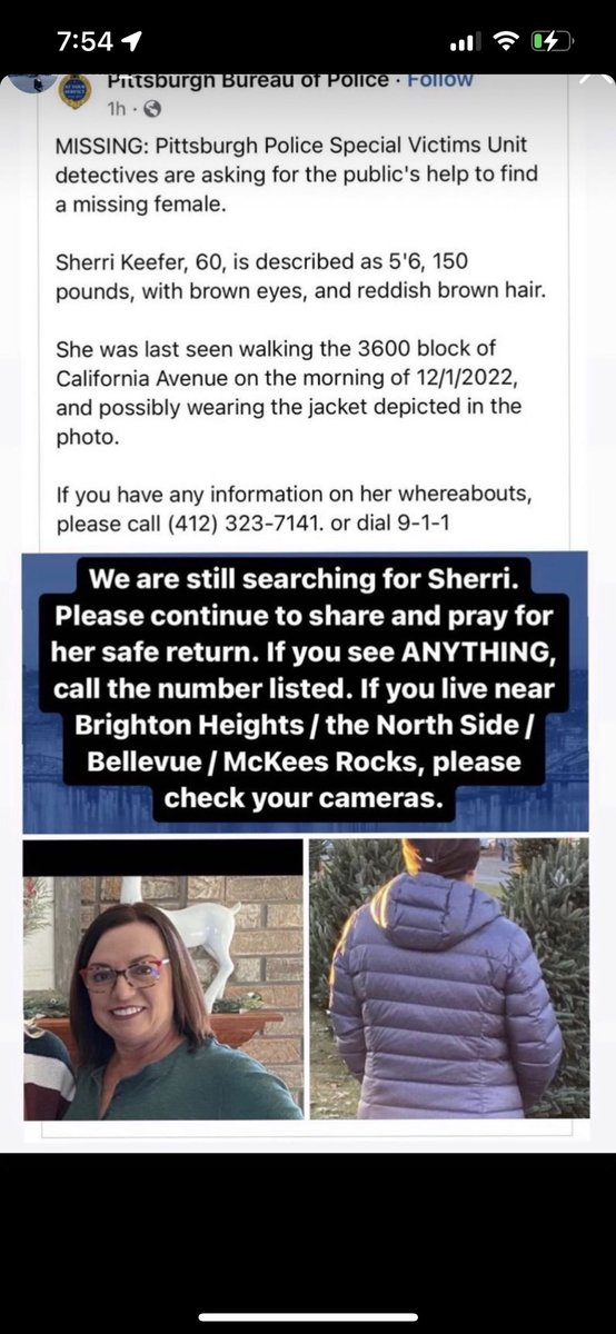 Please help find Sherri  <a href="/KDKA/">KDKA</a> <a href="/WTAE/">WTAE-TV Pittsburgh</a> <a href="/WPXI/">WPXI</a> <a href="/NANMedia1/">NAN Media</a>