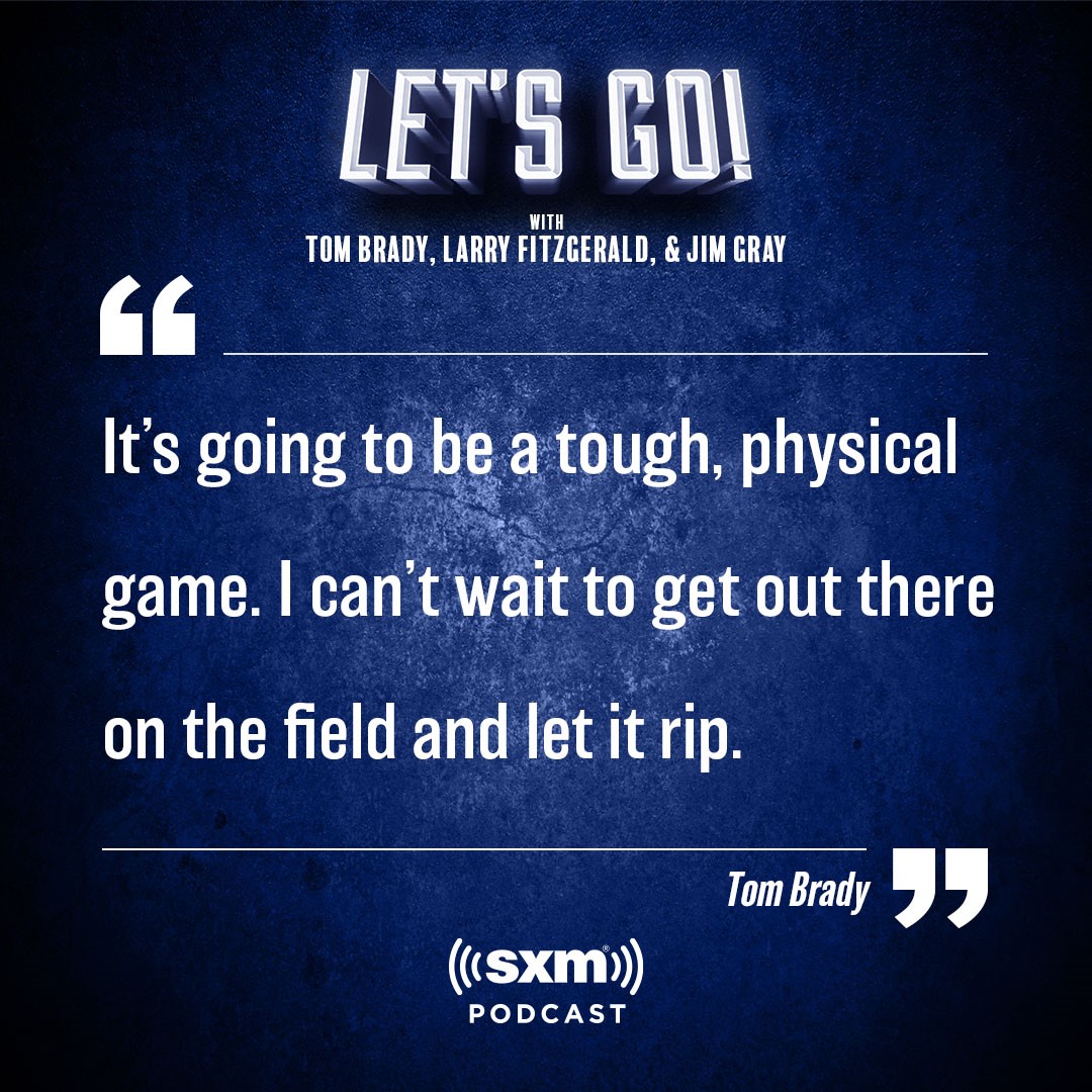 MadDogRadio's tweet photo. 🚨 AVAILABLE NOW - @TomBrady previews tonight’s #MNF matchup with @JimGrayOfficial and special guest @SeanPayton!  

DOWNLOAD 𝗟𝗲𝘁'𝘀 𝗚𝗼! 🔗 https://t.co/Xe6y4zmxHI https://t.co/vIdUkcc613