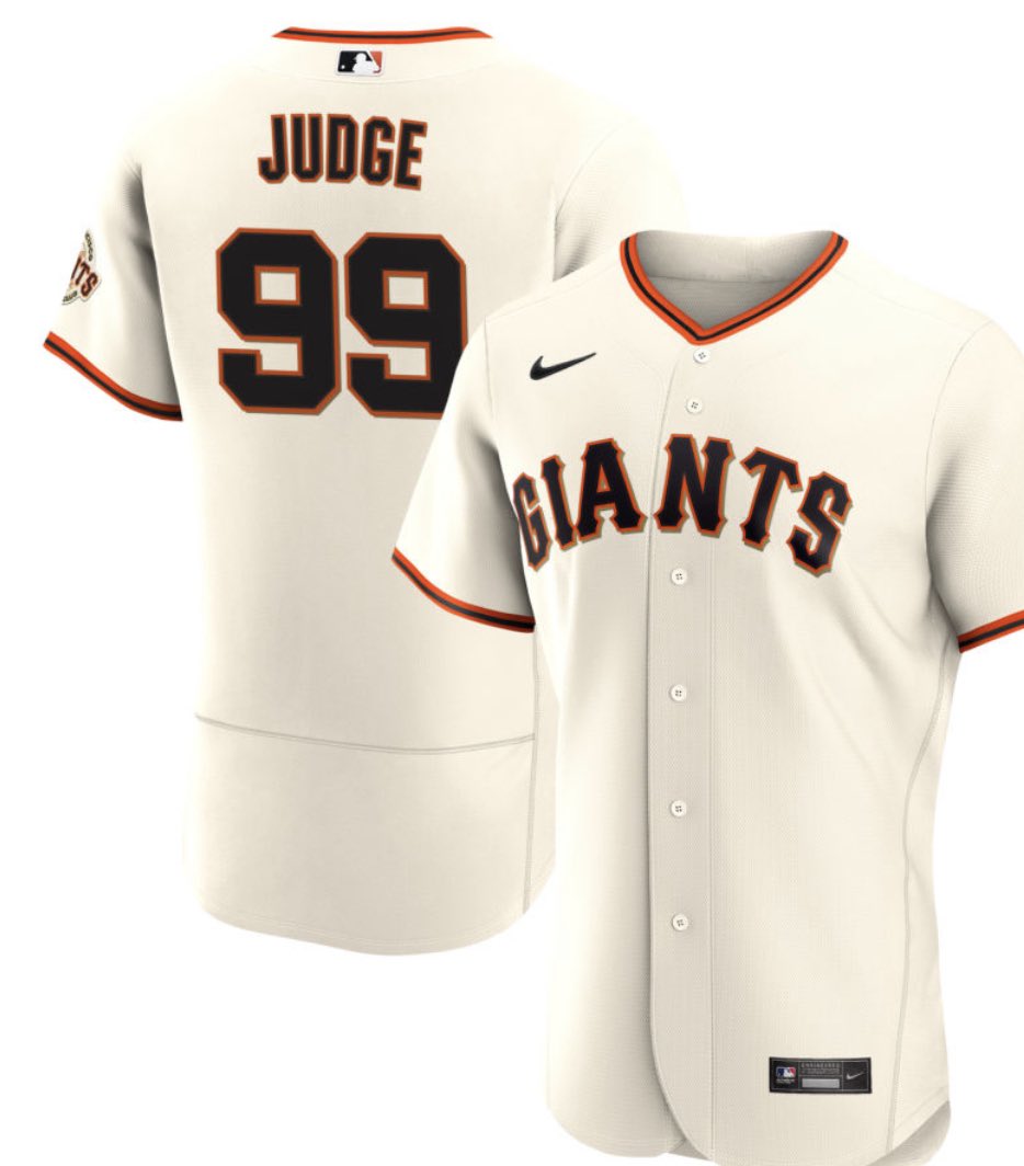 SonsofJohnnieLe's tweet photo. Who’s gonna get a Judge jersey when he signs with #sfgiants? https://t.co/QOvoZNUpn5