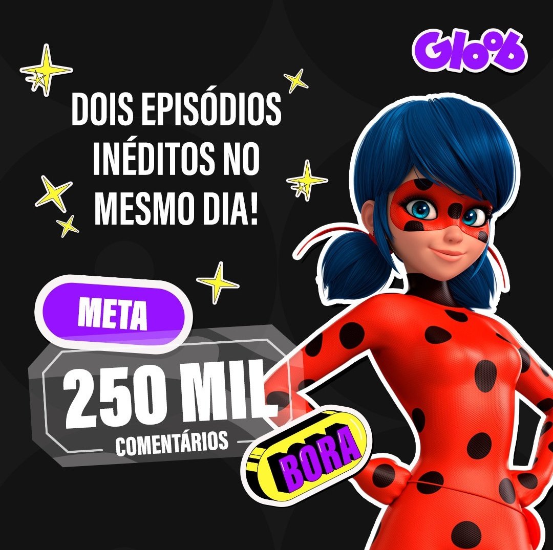 Amelie_Graham_'s tweet photo. 🐞 ¡Nuevo desafío por parte de Mundo Gloob con respecto a los capítulos de la Temporada 5! 🐞

Mundo Gloob pide 250K de comentarios en su publicación de Instagram, sí llega a esa cantidad para el día jueves, ¡Transmitirán dos episodios BOMBÁSTICOS de la Temporada 5 el mismo día! https://t.co/hhmFSWrJOr