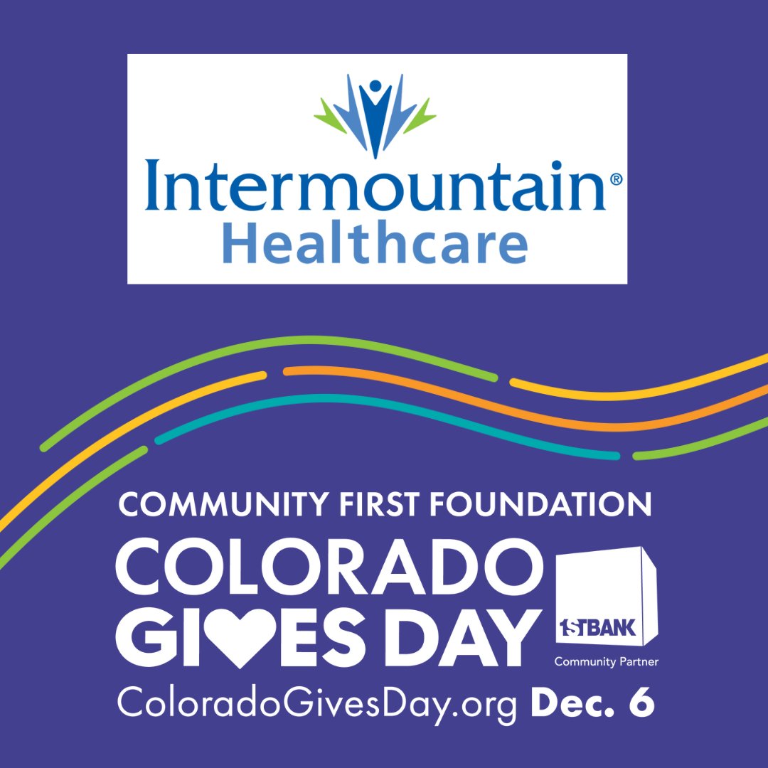 St. Mary's Medical Center, now part of Intermountain Health, proudly supports our community! Intermountain Health's #ColoradoGivesDay Incentive Fund sponsorship amplifies donations - enabling nonprofits to do even more for Colorado. #GiveWhereYouLive