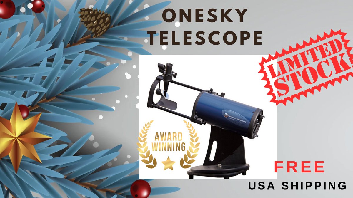 awb_org's tweet photo. Looking for that special gift for a stargazer? Our 5" OneSky scope is quality, portable, easy to use &amp; economical @ $249.99! 
Even better... 
Your $$$ directly supports our non-profit fund STEMed programs around the world.
Order Here: https://t.co/MNVyJwRo6r https://t.co/8fViPPvYU5