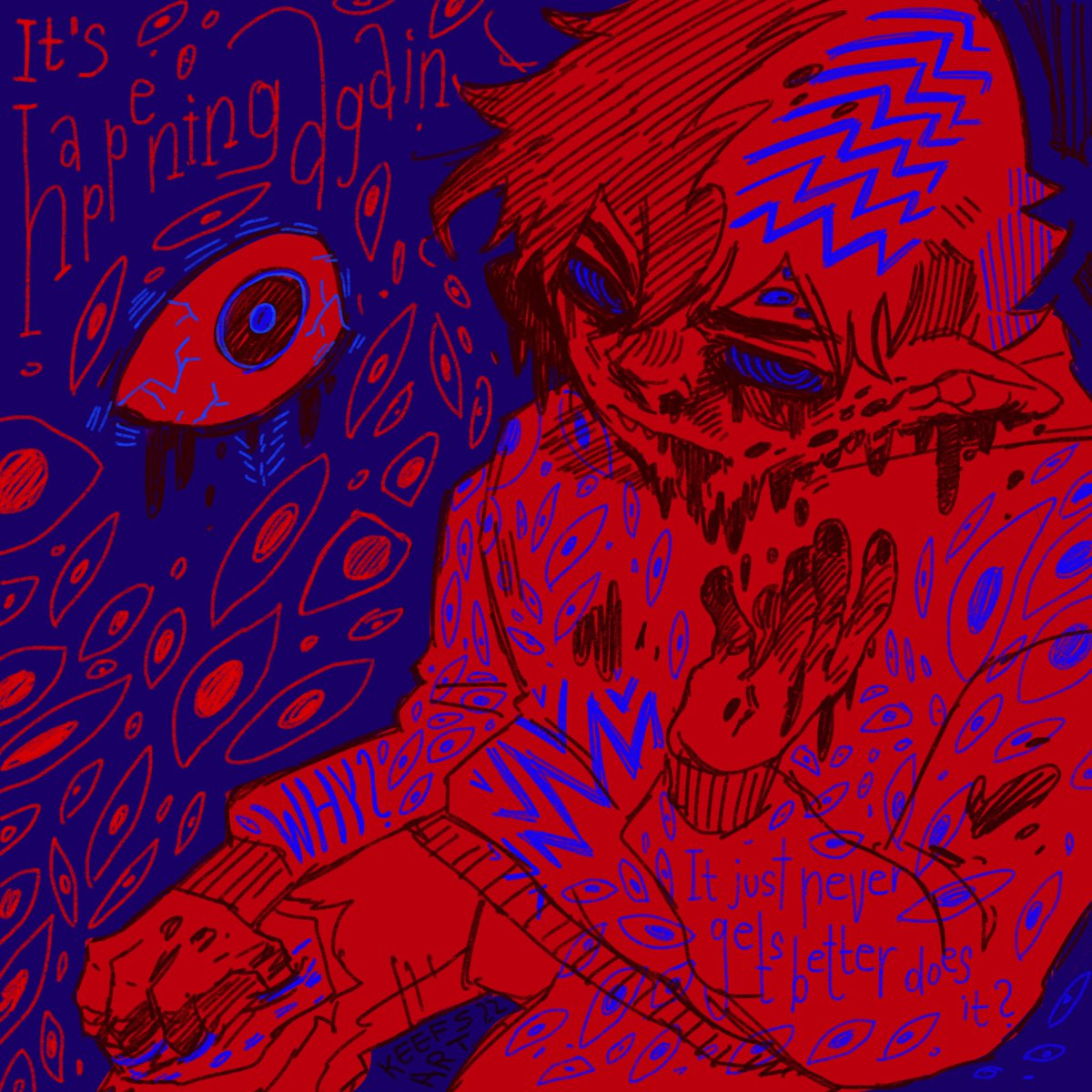 nicficial's tweet photo. KeefsArt premium gets it first, posting this on instagram tomorrow so here you have your medal: 

"🏅i saw it first"

_____________________________________
(Yes this is vent art, im fine you can move on now) https://t.co/xiit0b1PdS