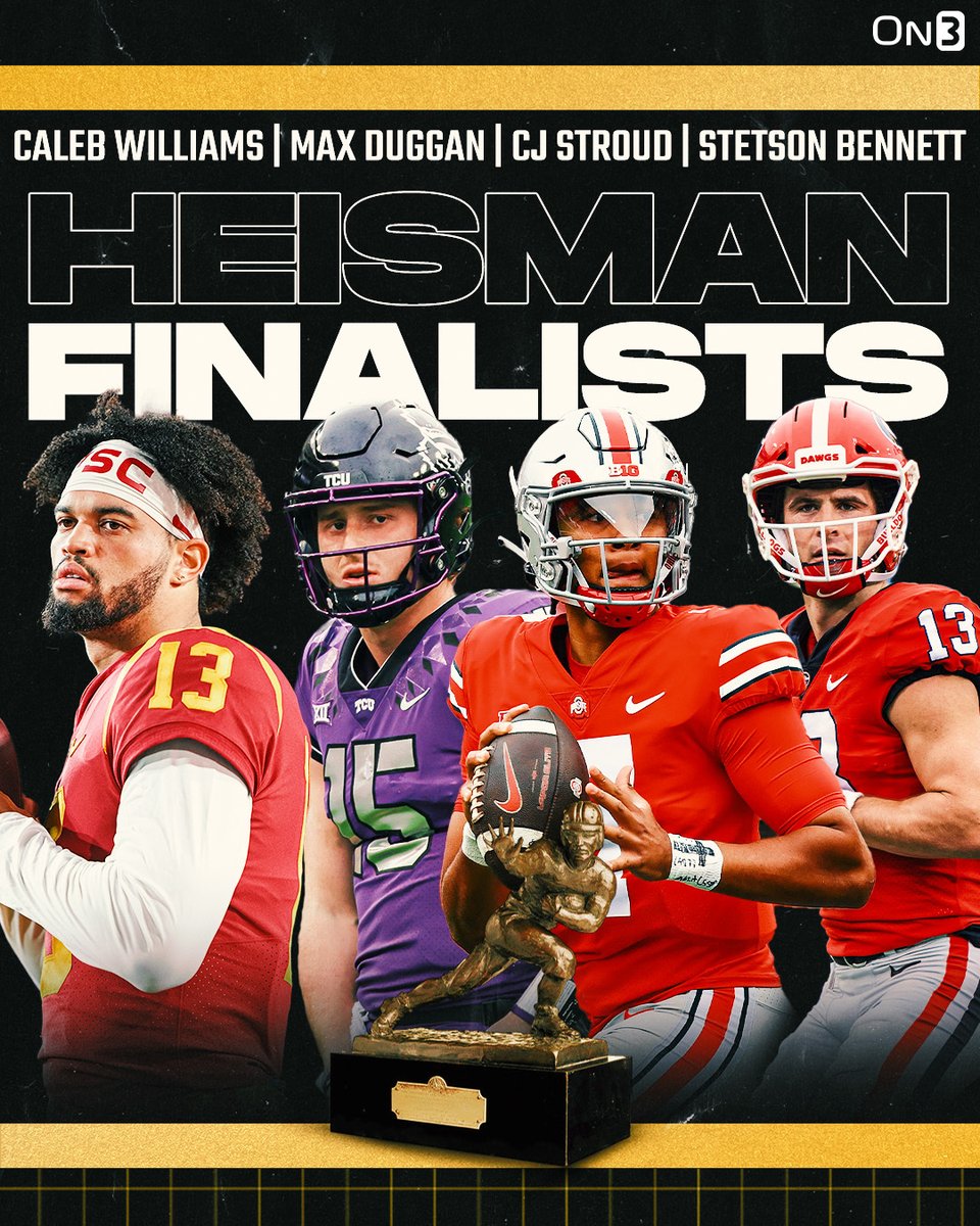 The Heisman Finalists are SET🏆 Who's taking it home?🤔 on3.com/news/heisman-t…