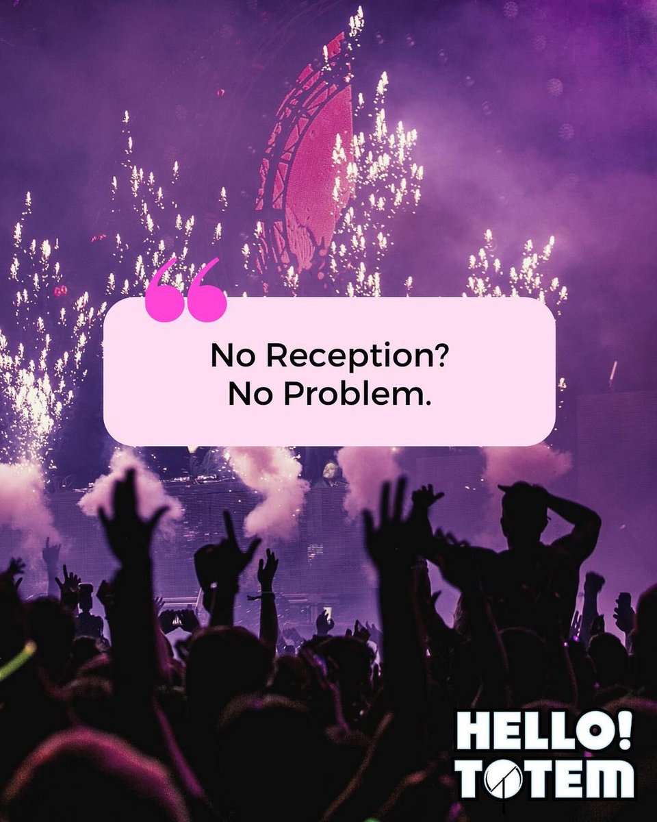 HelloTotem's tweet photo. No reception? 📵 No problem. 😎 Our Hologram Hello Totem’s Bright 🔆 &amp; Vivid 🖼 graphics can be spotted from anywhere in a crowd. With Hello Totem, you’ll never waste time searching for your friends after a bathroom break again! 🙅‍♀️

#ravetotem #lightshow #rave #edm #ravelife https://t.co/mrn6ewxcQa
