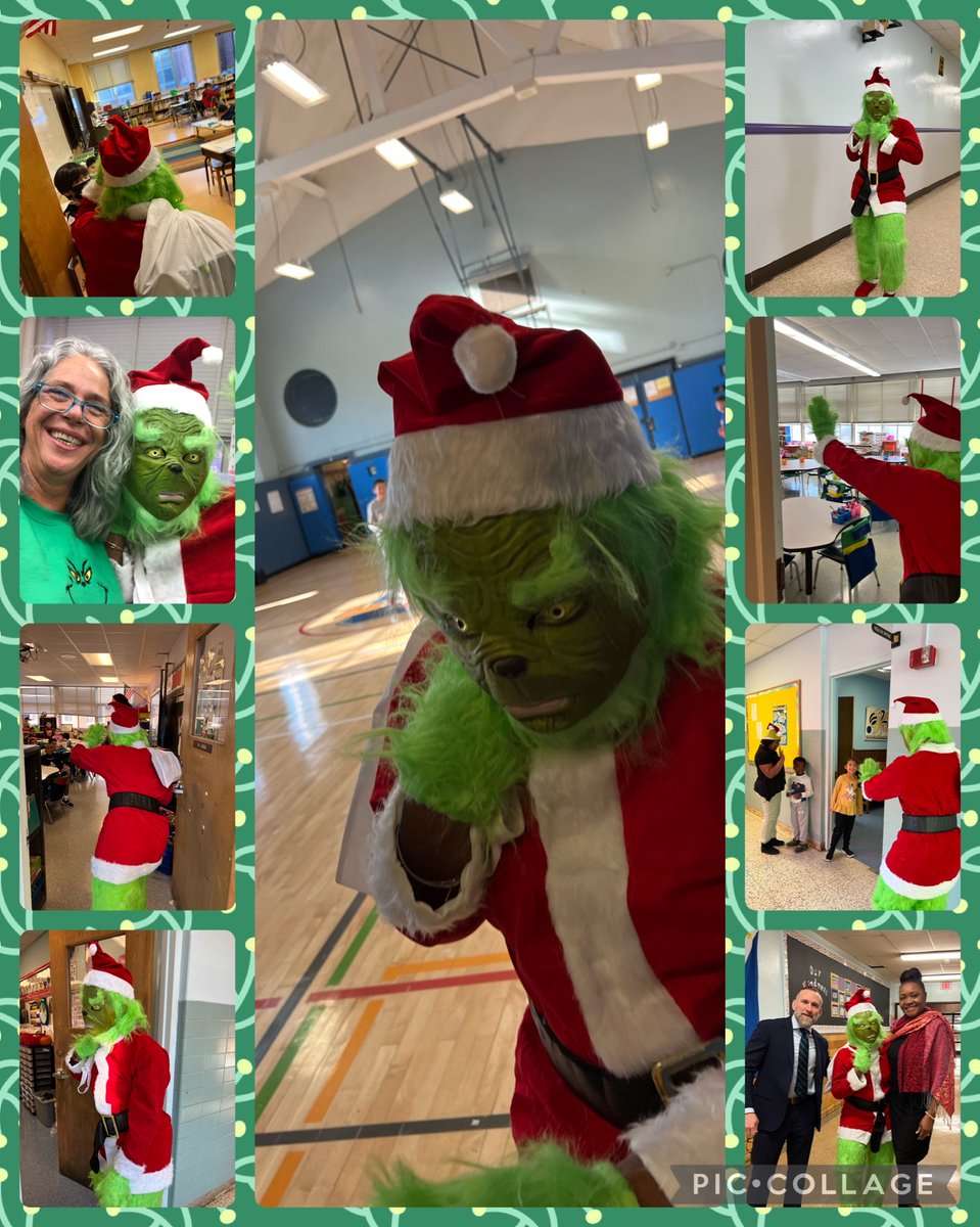 Guess who was sneaking about the hallways of California Avenue School today…it was the Grinch! The Grinch wasn’t mean at all. In fact, the Grinch taught us about being kind to others and random acts of kindness! #cascougarpride 
<a href="/UniondaleUFSD/">UUFSD District</a>
 #SEL