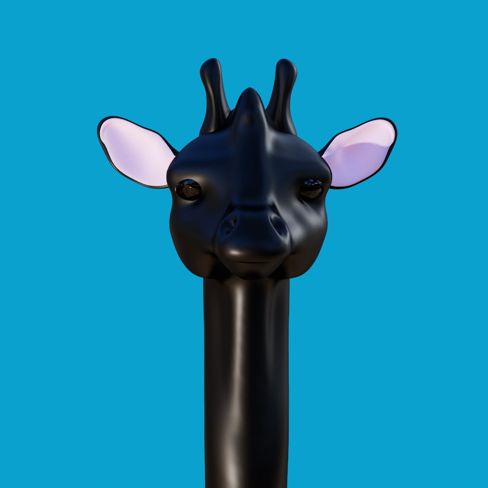 giraffesnftgo's tweet photo. I really like the way this blue one is looking. Gold teeth would pop! #nft #nftart #art #artwork #artistsoninstagram #giraffe #artist #sculpture #polygon #ethereum #blockchainart #blockchaintechnology #nftgoapp https://t.co/rd59zVeTeV