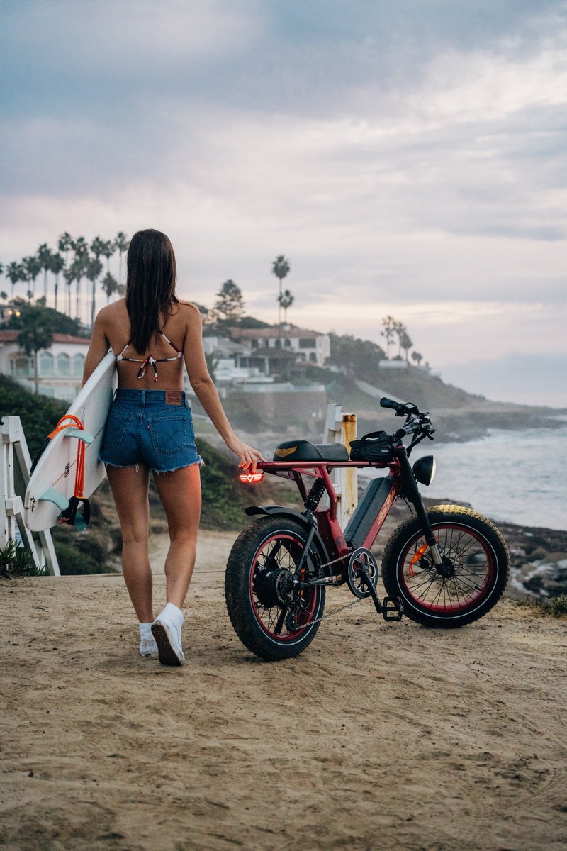 ArielRiderebike's tweet photo. Anyone else jealous that SoCal is still catching waves and the rest of us are freezing? 

#arielrider #arielriderebike #ebike #electricbike #scrambler #scramblerbike #fattire #fattireebike #fastebike #fastbike #adventureawaits #xclass #outdoors #explore #commutebybike https://t.co/V8aUlDfBJL