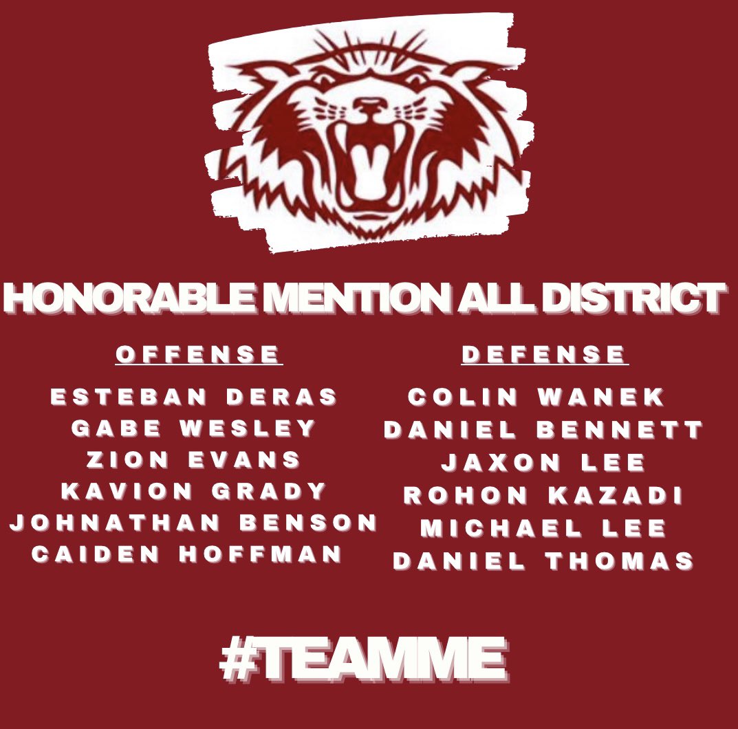 PlanoFootball's tweet photo. Congratulations to our student athletes on their Honorable Mention All District selection! #TEAMme https://t.co/qL7M3vT7jw