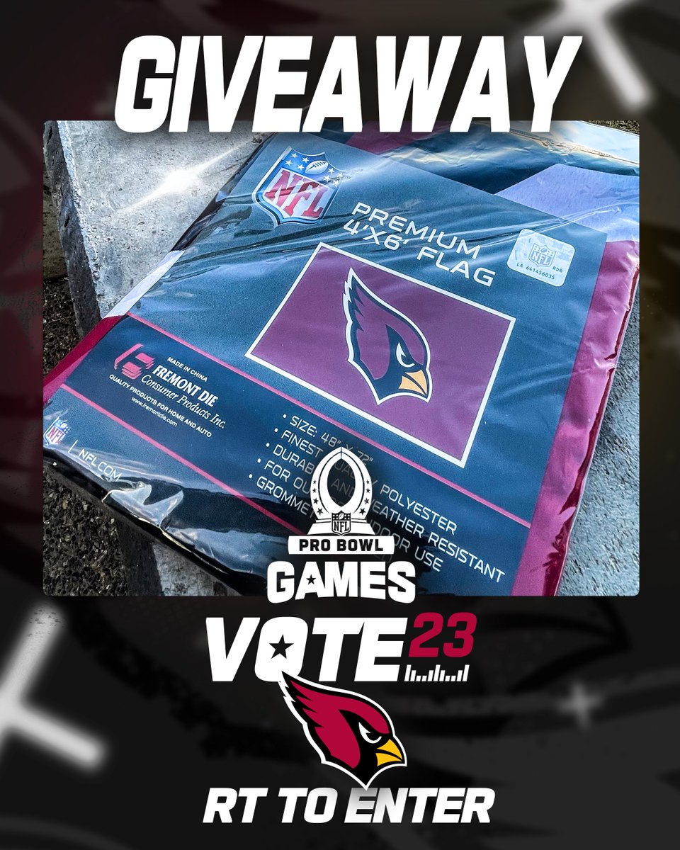 Fly The Flag!

RT and Reply with "Your Favorite Cardinals Player + #ProBowlVote " for your chance to win!