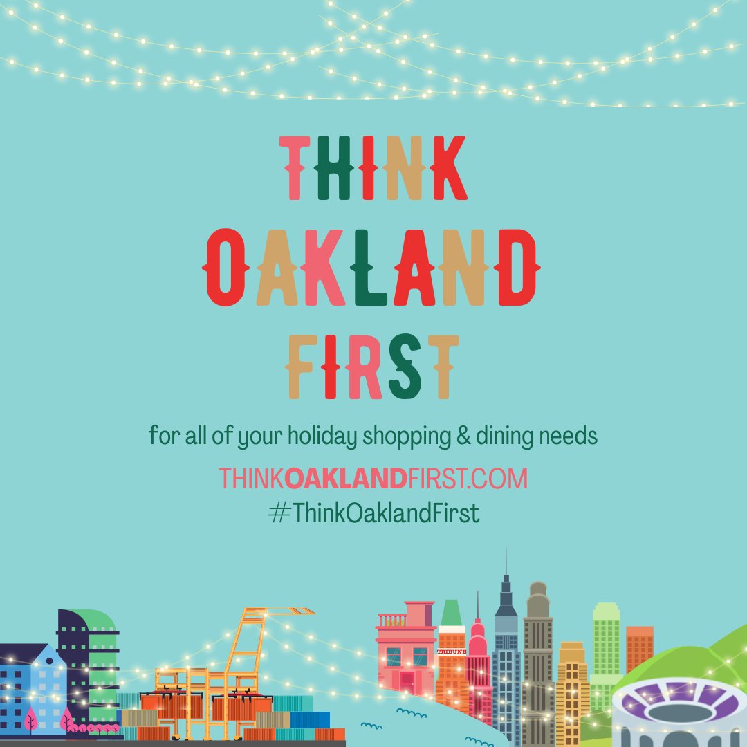 Oakland's tweet photo. Looking for Holiday Shopping, Dining and Celebrations? Think Oakland First! Explore local curated shopping directories, holiday giveaways, food and drink ideas, festive events and more at https://t.co/4gwWZ7m1EA and #ThinkOaklandFirst on social media platforms!
@OaklandChamber https://t.co/sG3Y6ekT1l