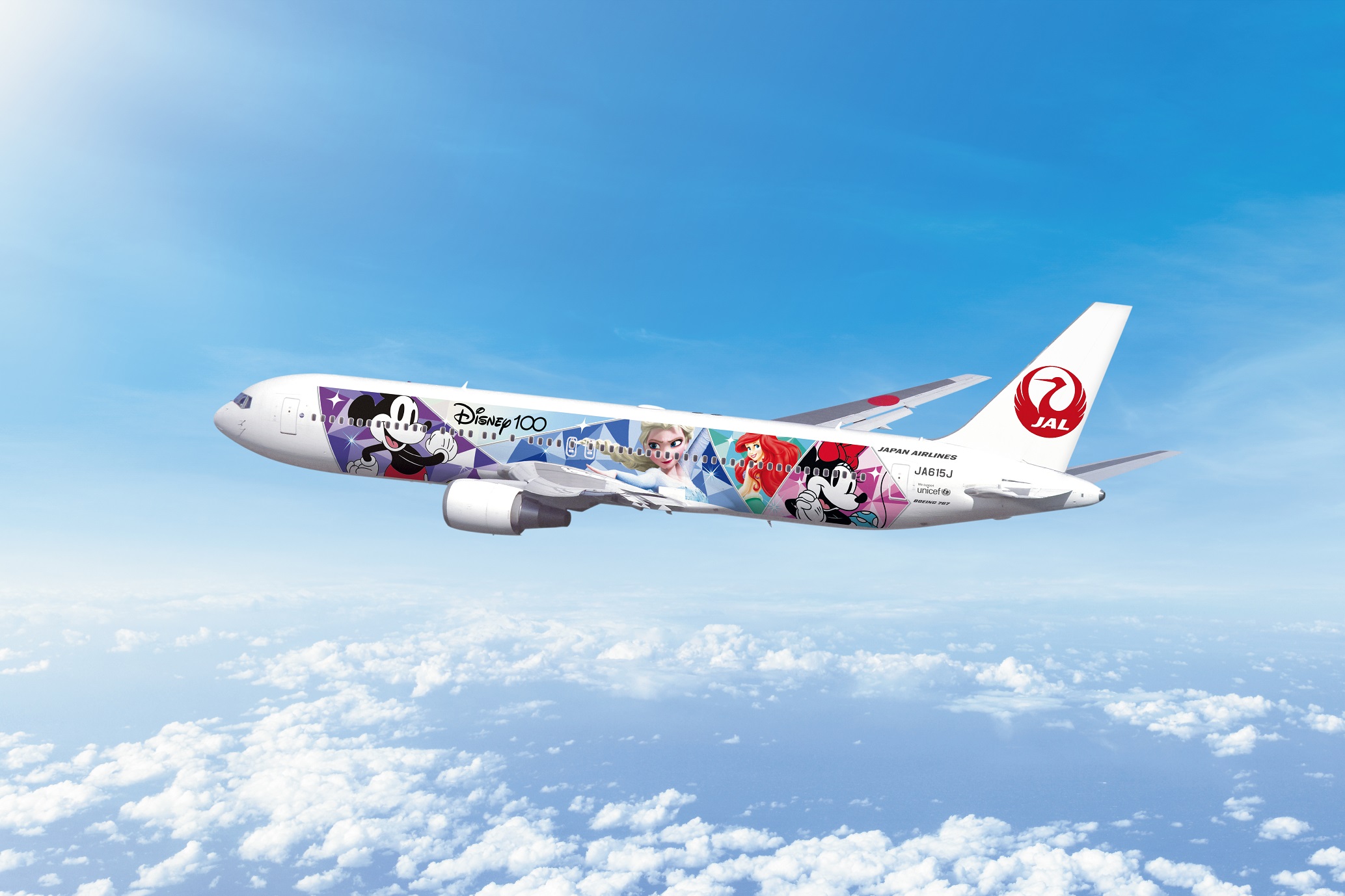 新品★JALディズニー ドリームエクスプレス100周年特別　模型　1:200限定 JAL×ディズニー ドリームエクスプレス100周年特別塗装 模型