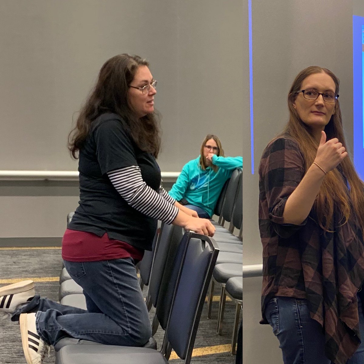 themeekmoose's tweet image. Dean and I talked Building the Better Board Game at #Vste2022