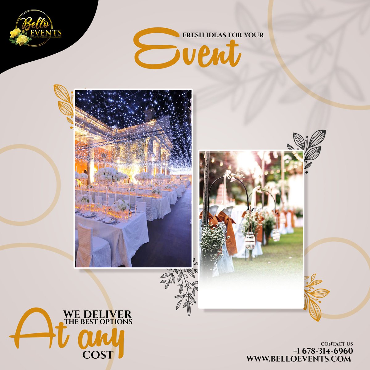 bello_events's tweet photo. We only live once, so celebrate your life joyously. Life is a celebration that should be enjoyed to the fullest.

#wedding #party #events #eventplanner #eventplanning #weddingplanner  #eventmanagement #eventdesign #corporateevents #belloevents #atleventplanner  #eventdesign https://t.co/fIl2MOyiuW