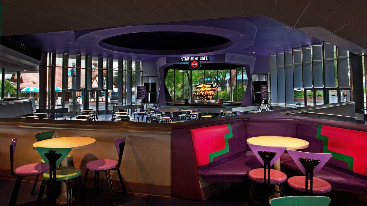 Disney_Timeline's tweet photo. 1994 - Cosmic Ray’s Starlight Cafe replaces Tomorrowland Terrace in New Tomorrowland at The Magic Kingdom https://t.co/SpITyXPjts