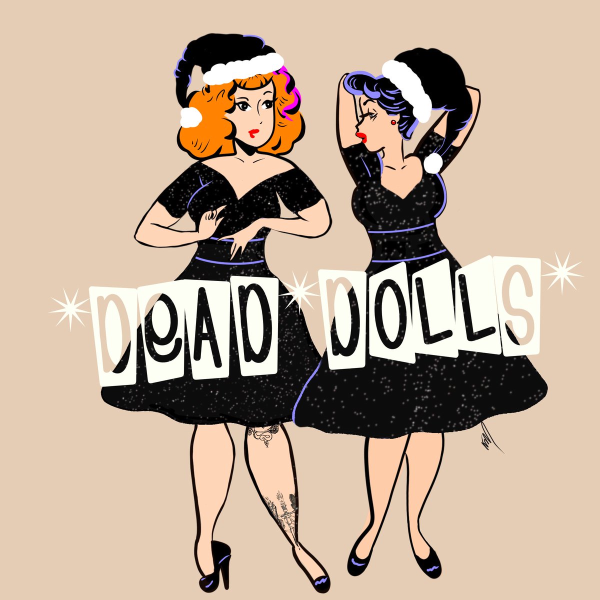 Only 10 days to go until #cabaretboheme! We can’t wait! See you there! #christmas #christmaspinup #pinup #pinupart