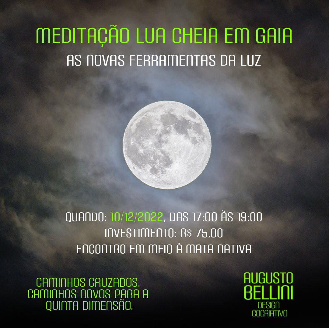 Guto_Bellini's tweet photo. Lua Cheia em Gaia é a luz e a magia que você necessita para organizar novamente o acampamento abandonado de sua própria alma.
 
Roda xamânica e conversas instrutivas.
Meditação cocriativa para 2023.
Chá preparado no local pelos próprios participantes. https://t.co/8KZxLMqmBn