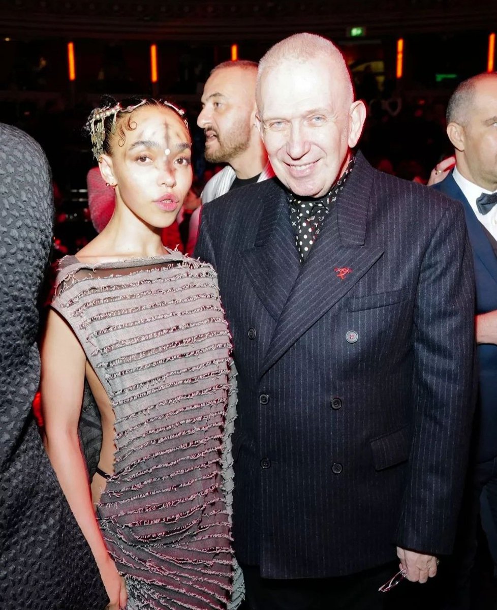 Fka twigs and Jean Paul Gaultier at fashion awards 2022