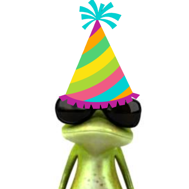 Chipfrog's tweet image. Tis once again my day of birth. I am officially 19 🎉