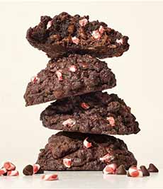 TheNibble's tweet photo. Dark Chocolate Peppermint #Cookies, a super treat from @LevainBakery, are available only for the holiday season. But their other magnificent flavors are available year-round. #url# #CookieGift #BestCookies https://t.co/YevZQOz3Zo