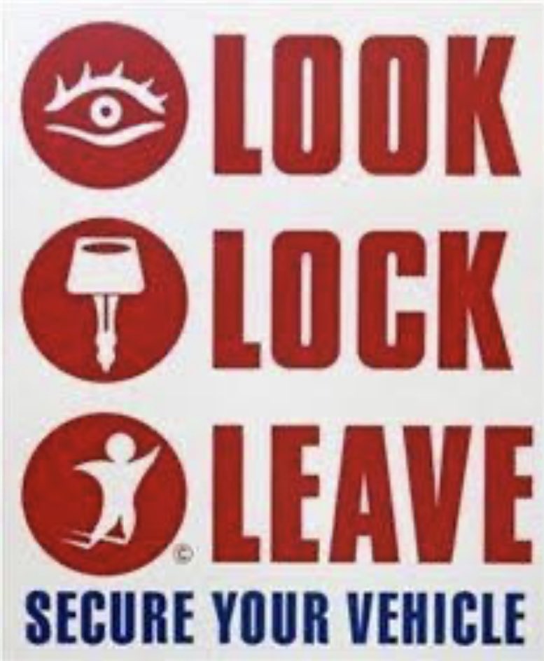 GeraldtonPol's tweet image. @GeraldtonPol A reminder to all drivers, please ensure you vehicle is locked and secured, with all valuables hidden from sight. Police are actively investigating a number of thefts from vehicles. Make it tough for crooks! #LookLockLeave #fb