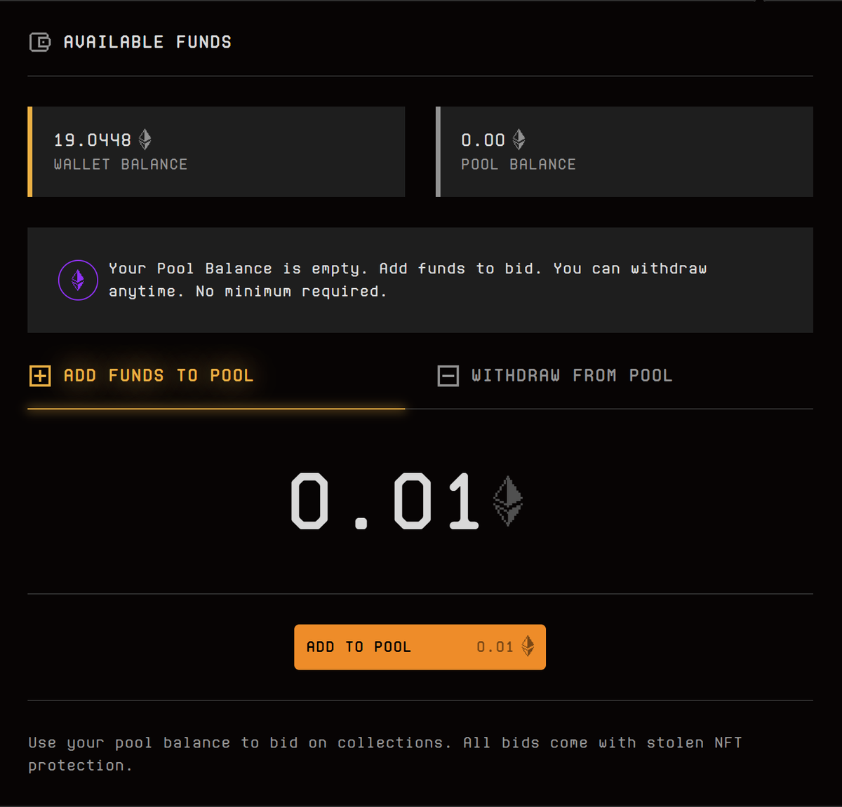 0xSunNFT's tweet photo. .@blur_io 的第二次空投来了，期限14天，要求发一个offer后领取，步骤如下：
1、任意进入一个Collection，点击BIDS界面的PLACE COLLECTION BID
2、存任意数量的ETH到POOL中
3、回到上一界面，输入竞标价，点击PLACE A BID
4、完成，愉快开箱
Airdrop3的规则也出来了，通过竞标积分兑换箱子，持续到一月 https://t.co/D3rLHaRbYK