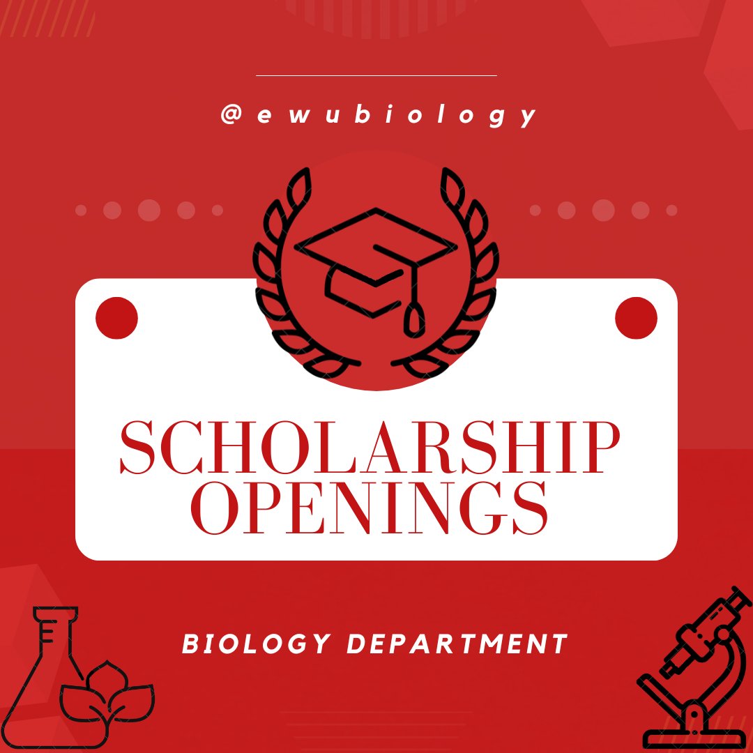 Start putting in your scholarship applications! The biology department has a number of scholarships to sign up for. The general deadline is February 1. Best to do them during winter break! here is the link for some more information about the biology scholarships.