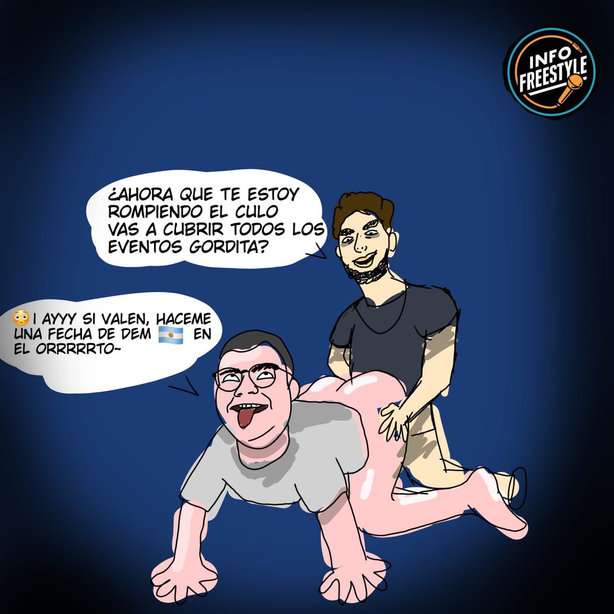 FacundoLofte's tweet photo. 🎨 | Desconozco al artista pero gracias por este dibujo, yo y @ValenTripicchio nos sentimos muy representados ❤️. https://t.co/o7pXzye8Yc