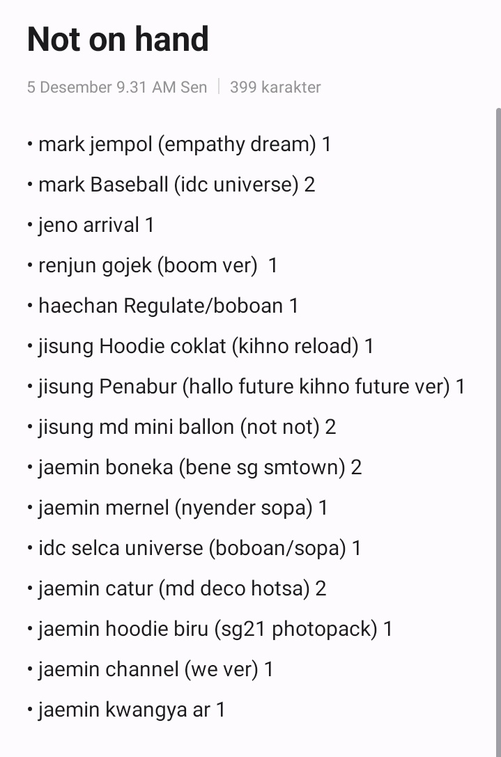 sbtdreamies's tweet photo. Wts//want to sell in rush

All about jaemin mark jeno renjun jisung haechan

Prefer yang Mau Take all/take banyak^^

Inc package ✅
Splitpay only✅
Keep event with dp 70%
Bookslot dp 50%
🏡 Kota cirebon, jawa barat

Tags wts jaemin channel jaemin we ver jaemin hoodie biru https://t.co/Ovz9cz6aRW